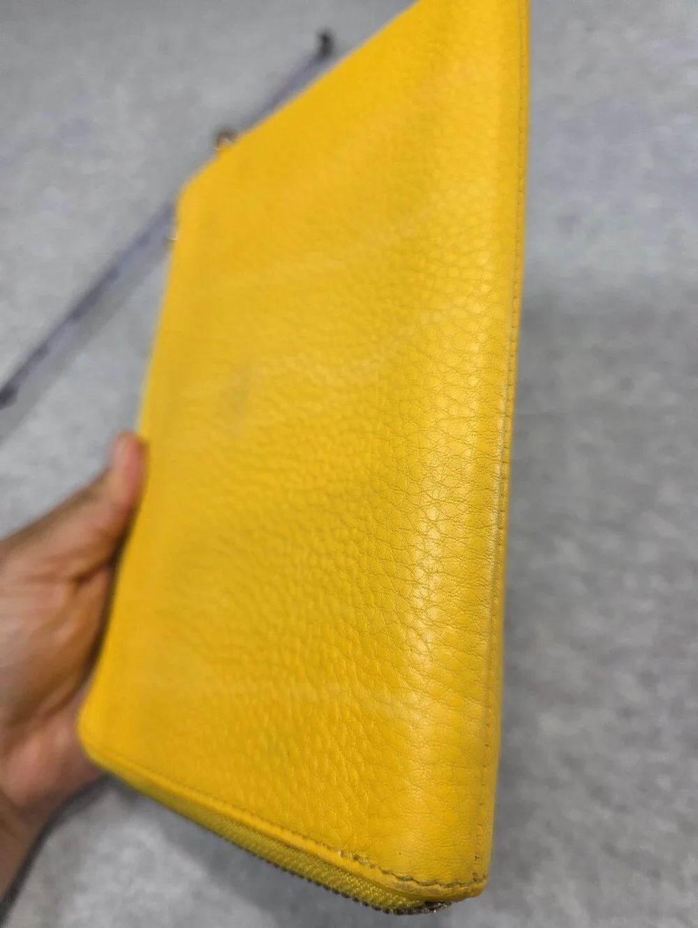 Tory Burch Yellow Wristlet Wallet Pouch